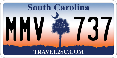 SC license plate MMV737