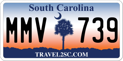 SC license plate MMV739