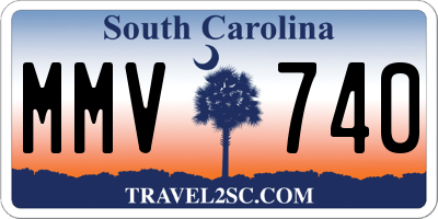 SC license plate MMV740