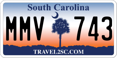 SC license plate MMV743
