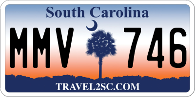 SC license plate MMV746