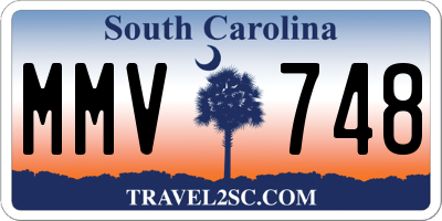 SC license plate MMV748