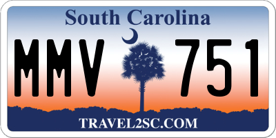 SC license plate MMV751
