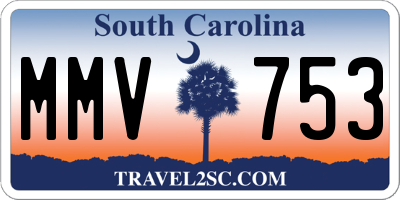 SC license plate MMV753