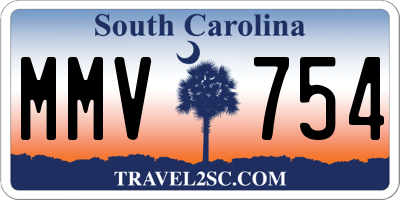 SC license plate MMV754
