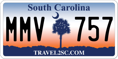 SC license plate MMV757