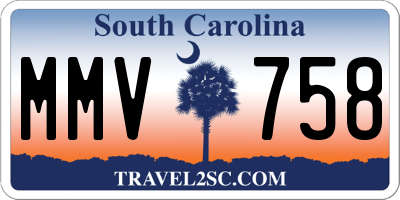 SC license plate MMV758