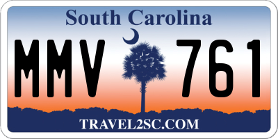SC license plate MMV761