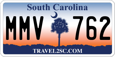 SC license plate MMV762
