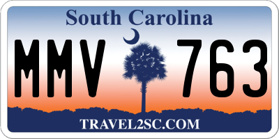 SC license plate MMV763