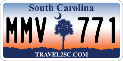SC license plate MMV771