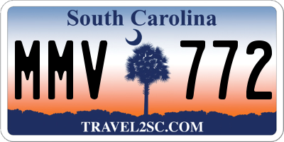 SC license plate MMV772