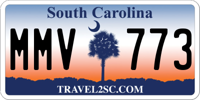 SC license plate MMV773