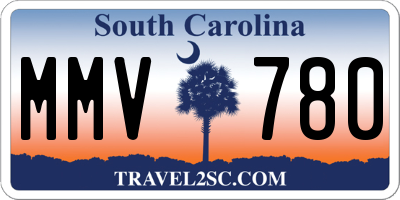 SC license plate MMV780