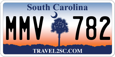 SC license plate MMV782
