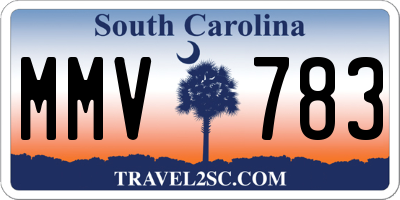SC license plate MMV783