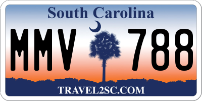 SC license plate MMV788