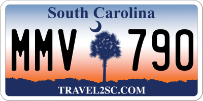SC license plate MMV790