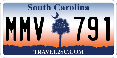 SC license plate MMV791