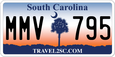 SC license plate MMV795