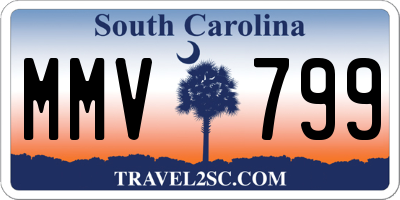SC license plate MMV799