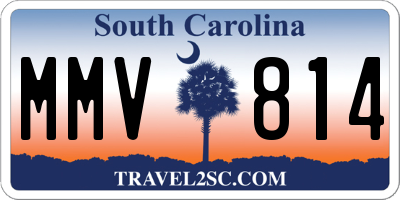 SC license plate MMV814
