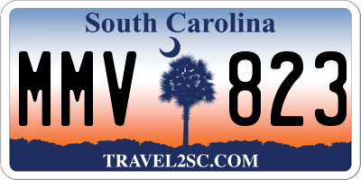 SC license plate MMV823