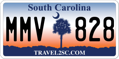 SC license plate MMV828