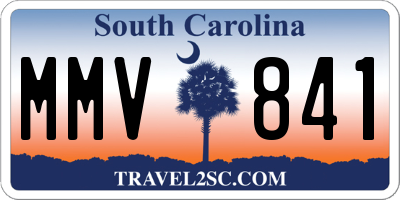 SC license plate MMV841