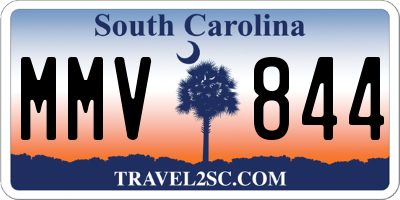 SC license plate MMV844