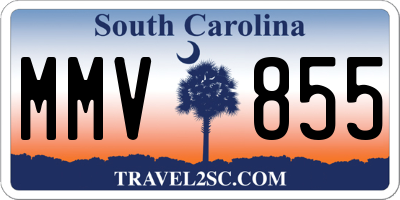 SC license plate MMV855