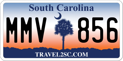 SC license plate MMV856