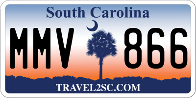 SC license plate MMV866