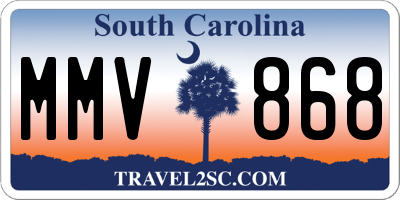 SC license plate MMV868