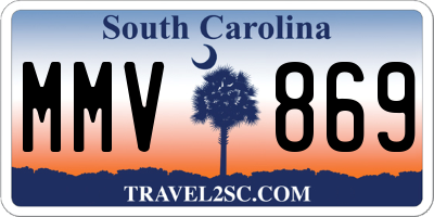 SC license plate MMV869