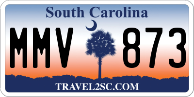 SC license plate MMV873