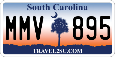 SC license plate MMV895