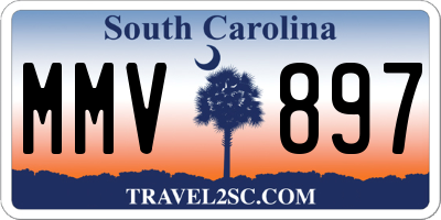 SC license plate MMV897