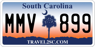 SC license plate MMV899