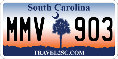 SC license plate MMV903
