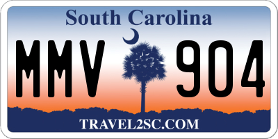 SC license plate MMV904