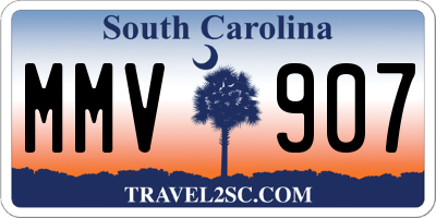 SC license plate MMV907