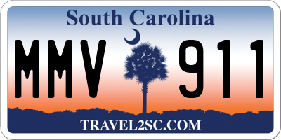 SC license plate MMV911