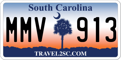 SC license plate MMV913