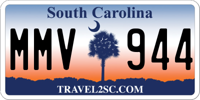 SC license plate MMV944