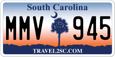 SC license plate MMV945
