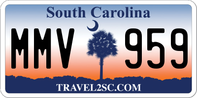 SC license plate MMV959