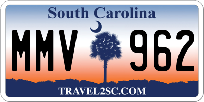 SC license plate MMV962