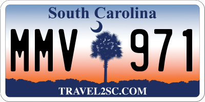 SC license plate MMV971