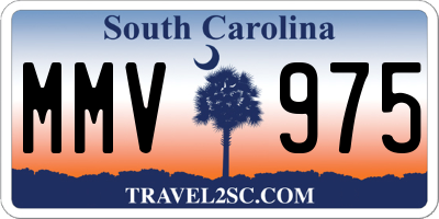 SC license plate MMV975